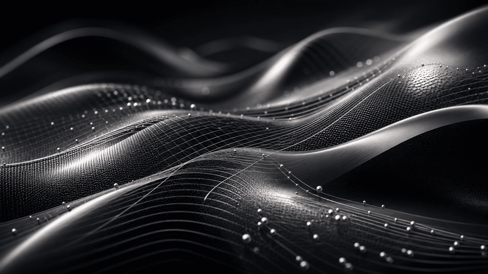 Abstract graphite lattice representing responsible technology systems